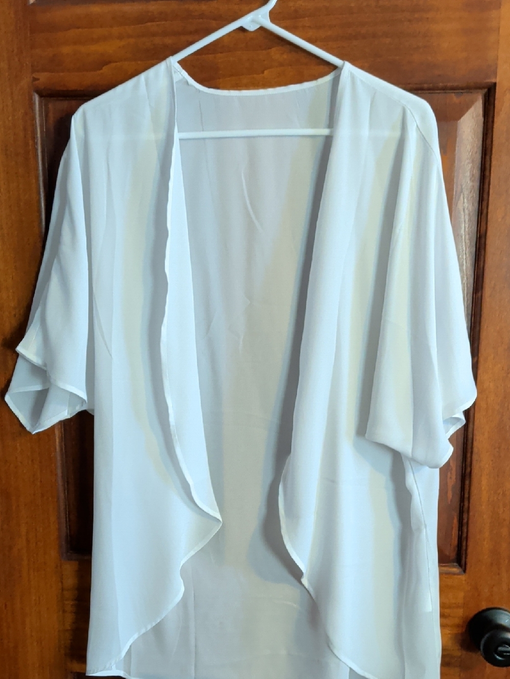 Lightweight Sheer Cardigan - White